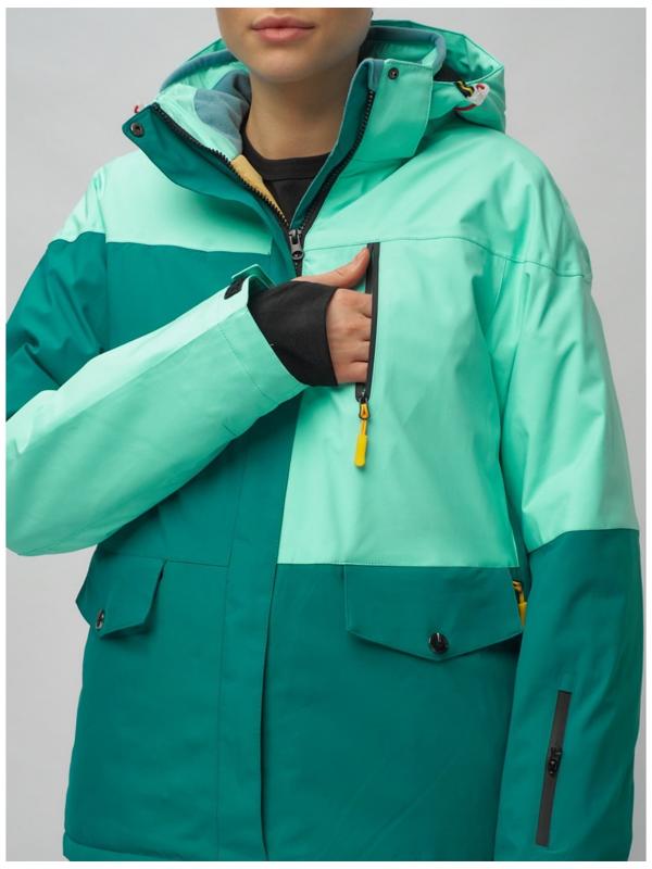 Костюм горнолыжный женский, размер 44, цвет бирюзовый