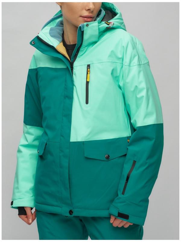 Костюм горнолыжный женский, размер 44, цвет бирюзовый