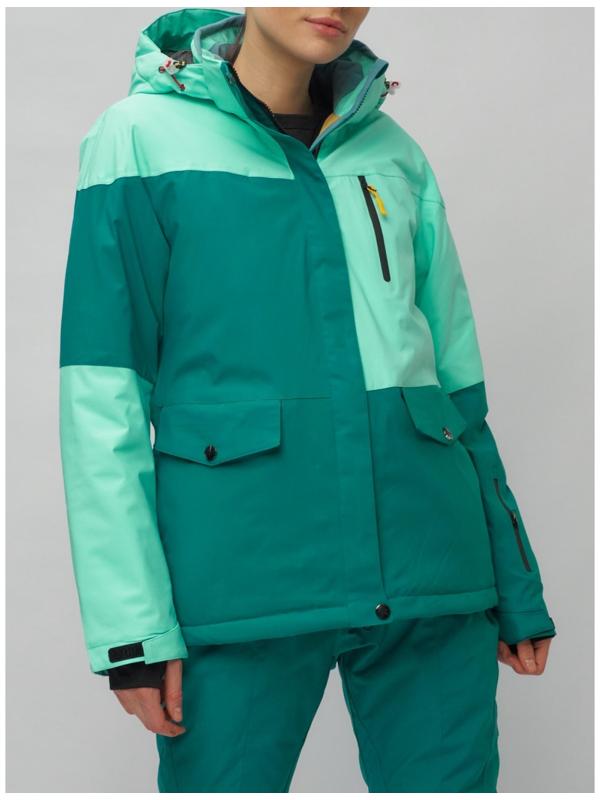 Костюм горнолыжный женский, размер 44, цвет бирюзовый