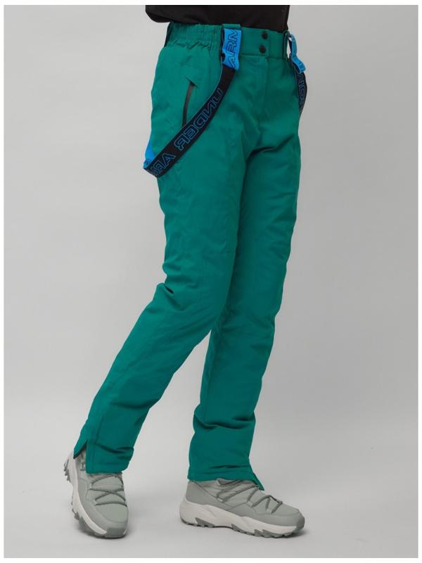 Костюм горнолыжный женский, размер 44, цвет бирюзовый