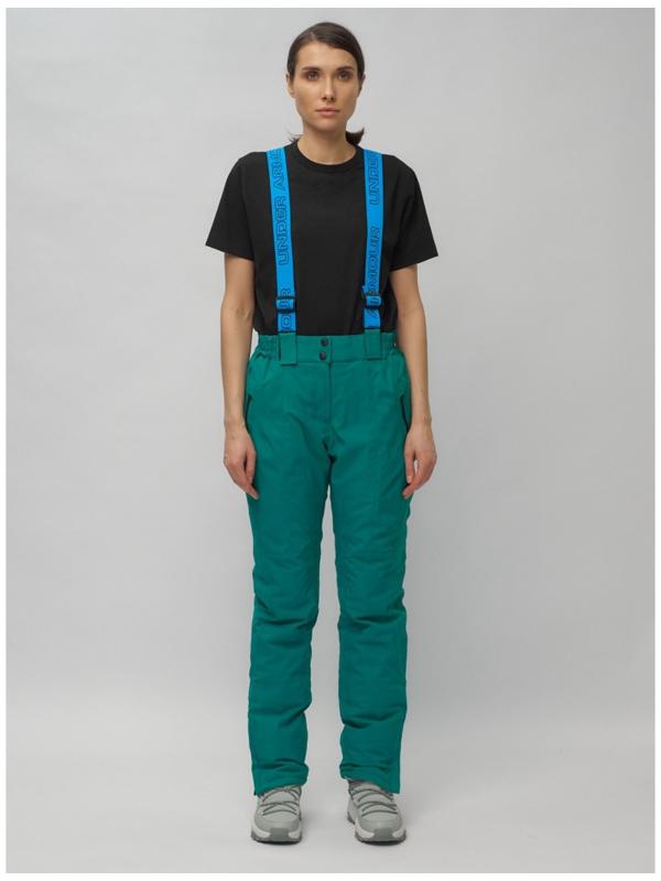 Костюм горнолыжный женский, размер 44, цвет бирюзовый