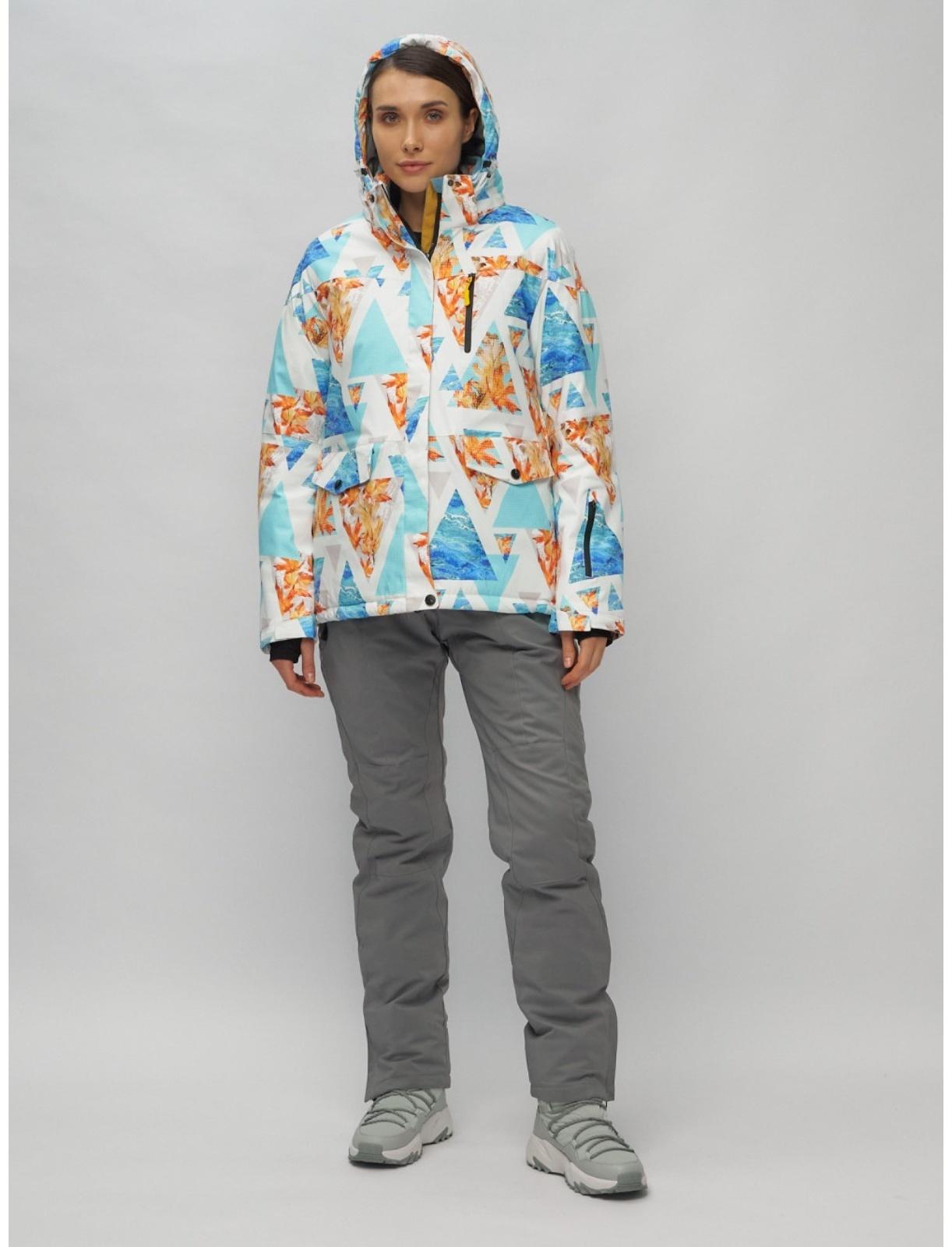 Костюм горнолыжный женский, размер 46, цвет голубой