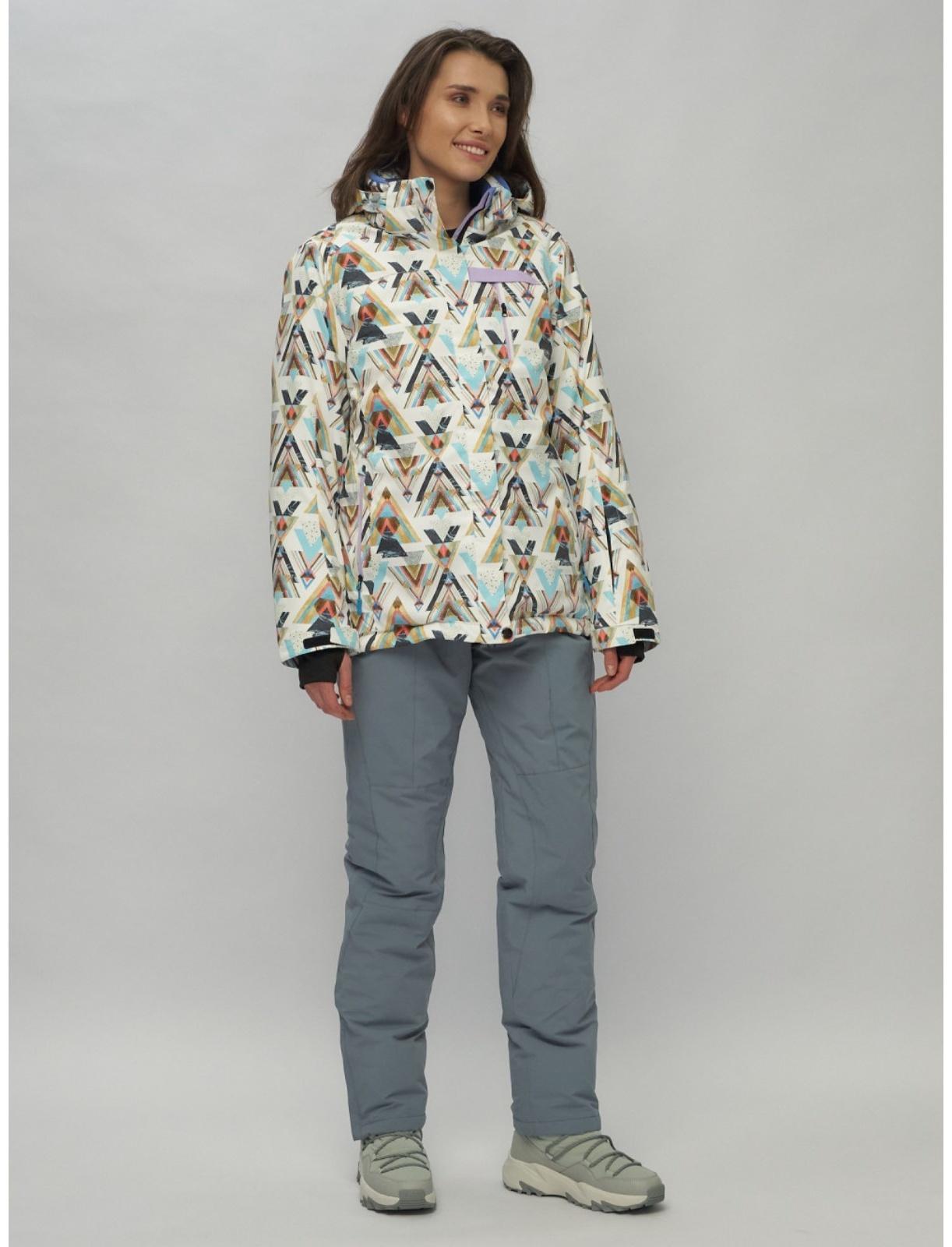 Костюм горнолыжный женский, размер 42, цвет горчичный