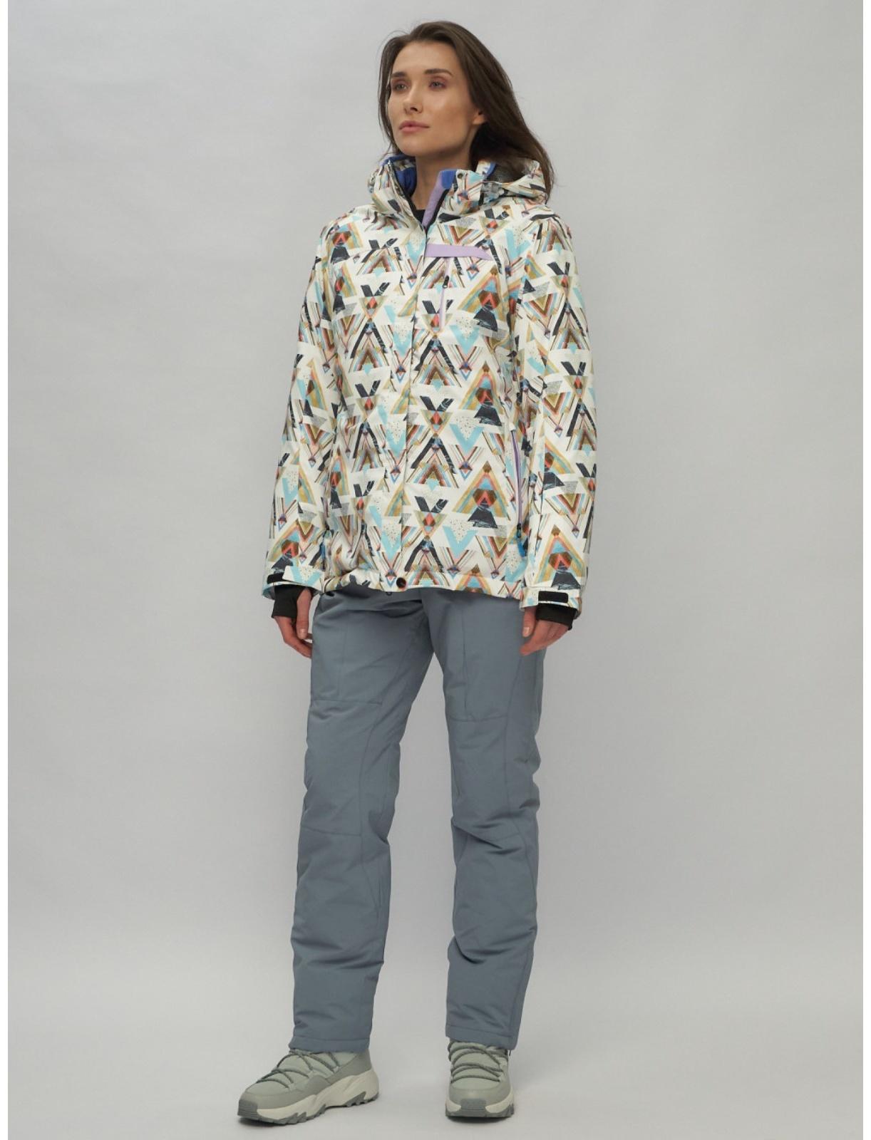 Костюм горнолыжный женский, размер 42, цвет горчичный