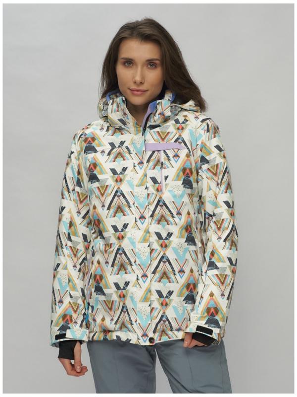 Костюм горнолыжный женский, размер 42, цвет горчичный