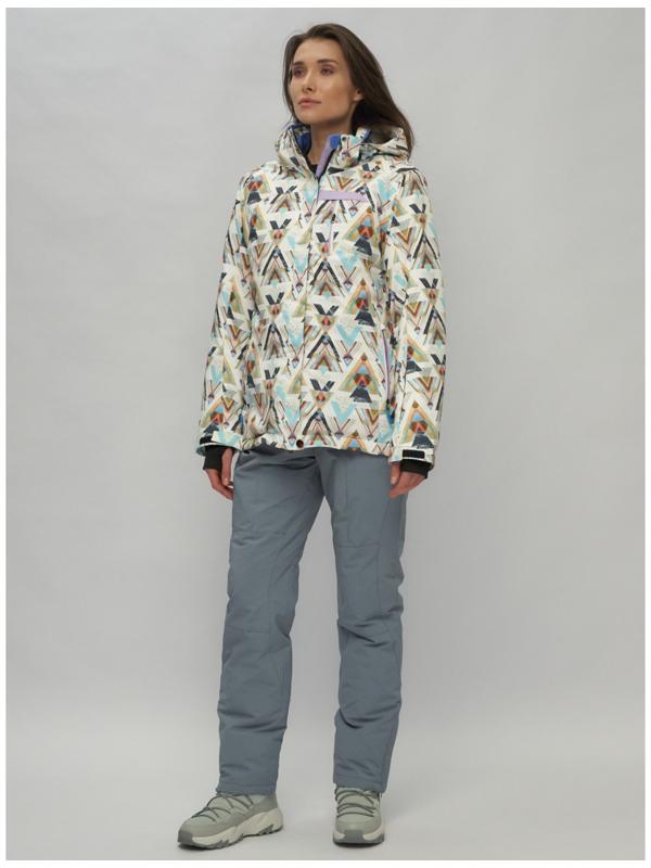 Костюм горнолыжный женский, размер 42, цвет горчичный