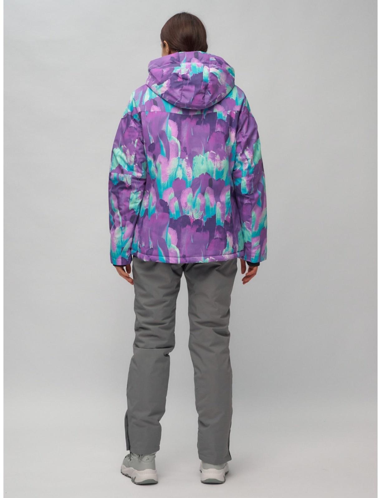 Костюм горнолыжный женский, размер 50, цвет фиолетовый