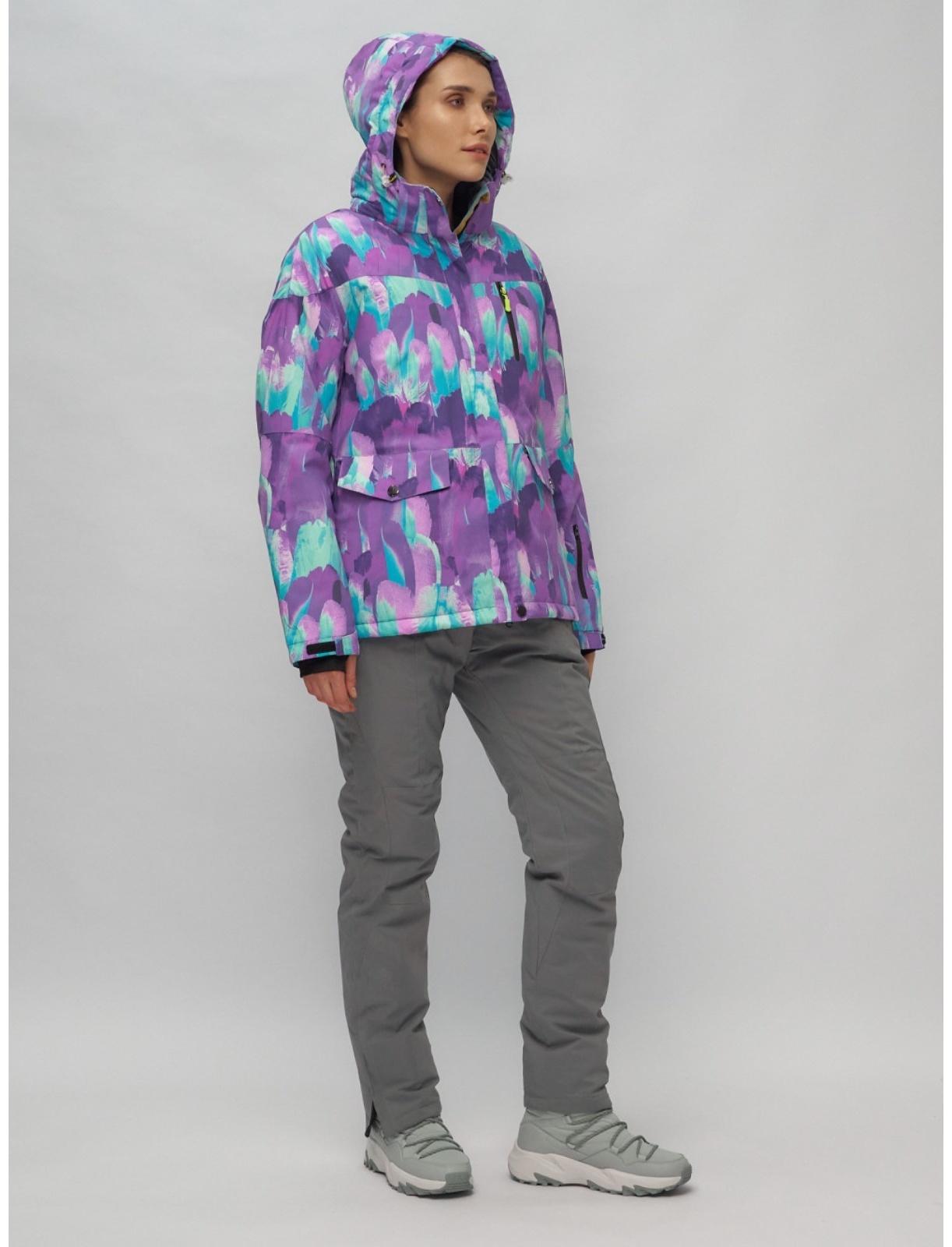 Костюм горнолыжный женский, размер 50, цвет фиолетовый