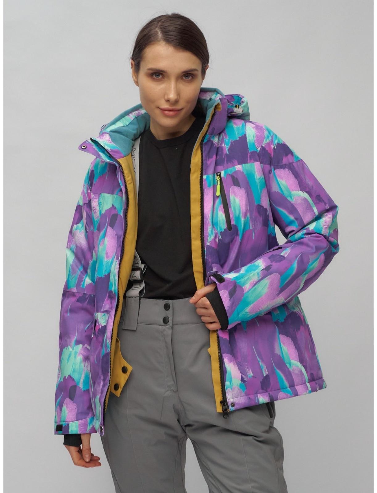 Костюм горнолыжный женский, размер 50, цвет фиолетовый