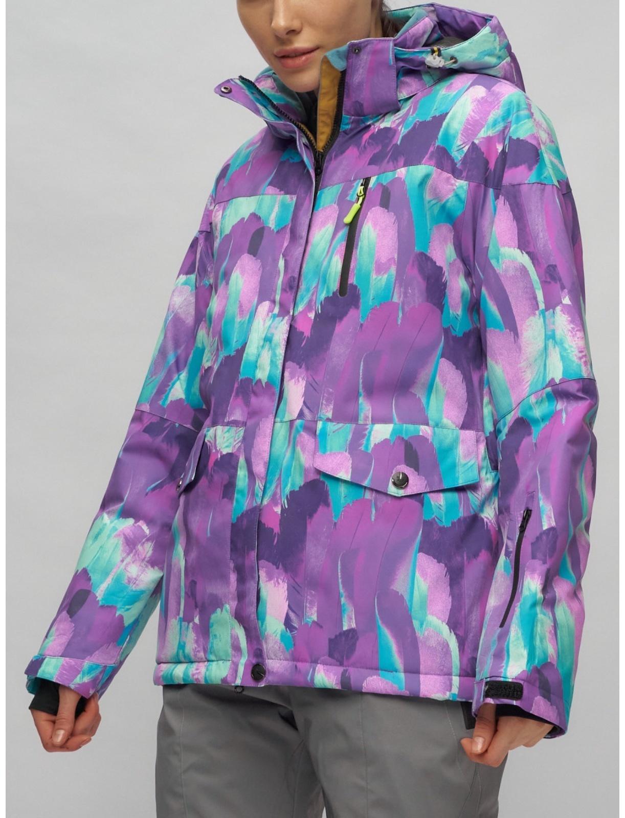 Костюм горнолыжный женский, размер 50, цвет фиолетовый