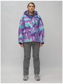 Костюм горнолыжный женский, размер 50, цвет фиолетовый