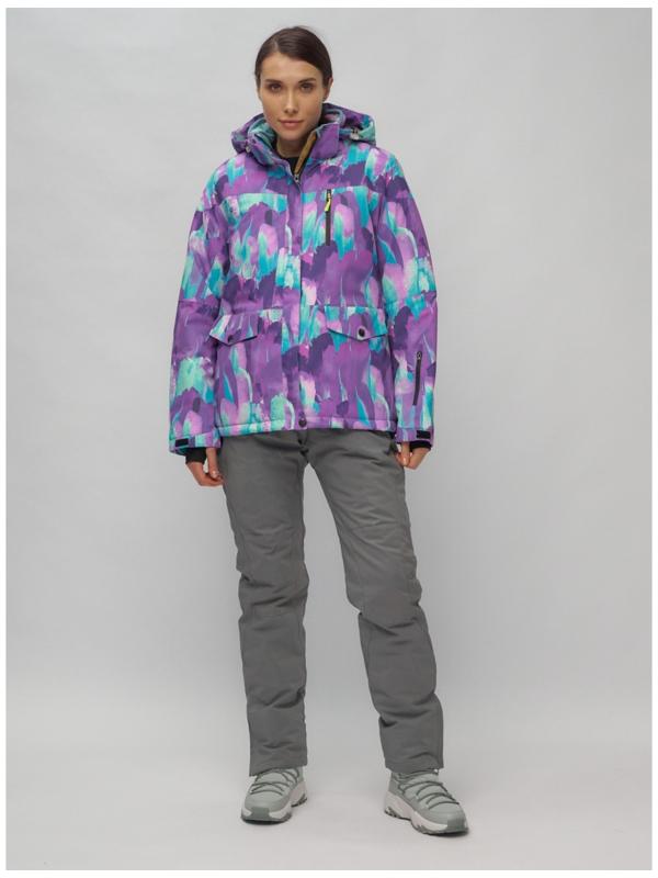 Костюм горнолыжный женский, размер 50, цвет фиолетовый