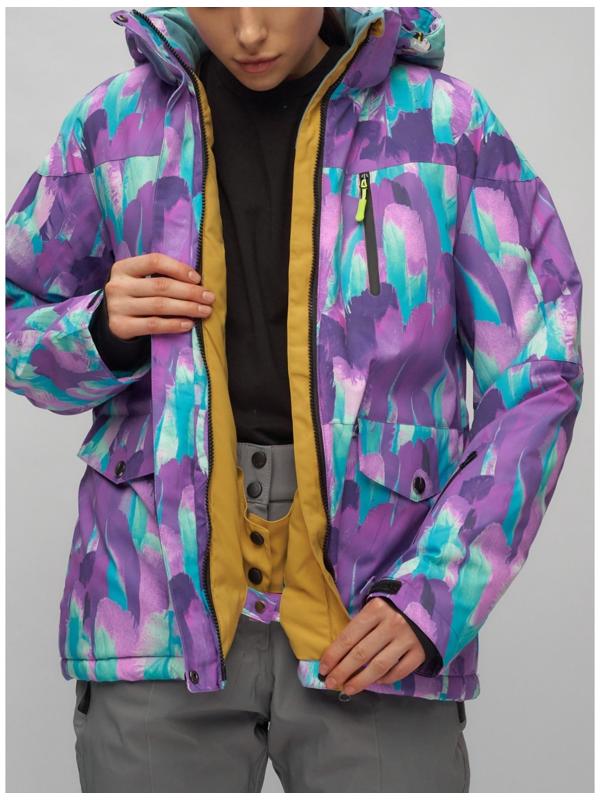 Костюм горнолыжный женский, размер 50, цвет фиолетовый