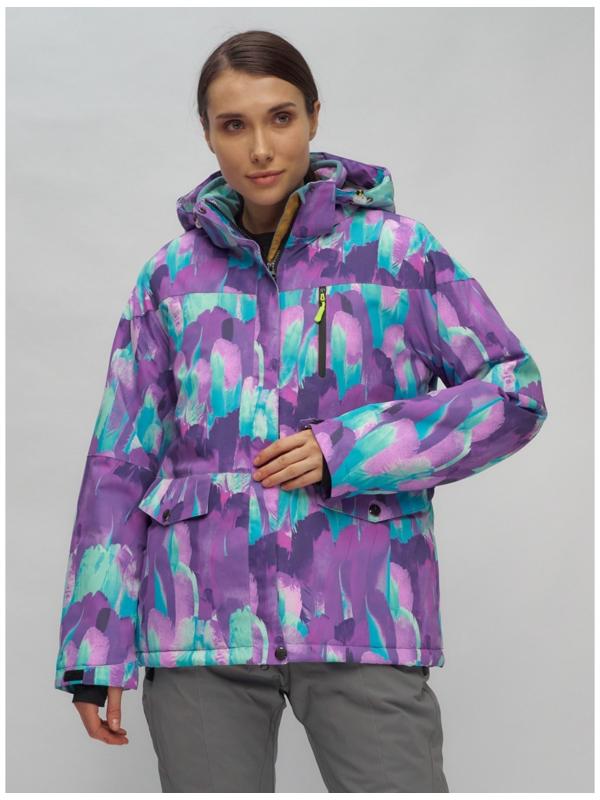 Костюм горнолыжный женский, размер 50, цвет фиолетовый