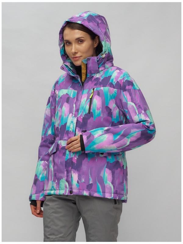 Костюм горнолыжный женский, размер 50, цвет фиолетовый