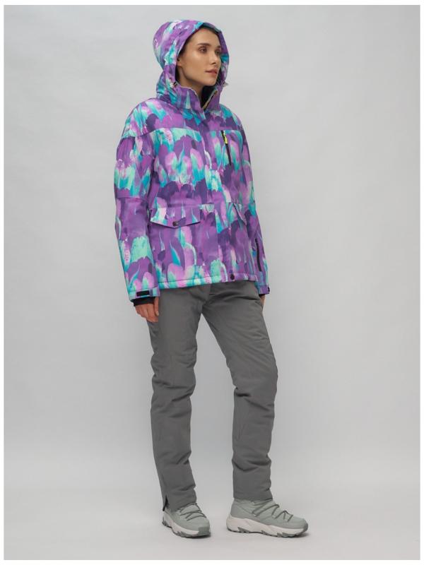 Костюм горнолыжный женский, размер 50, цвет фиолетовый