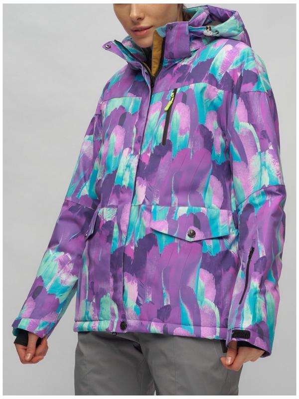 Костюм горнолыжный женский, размер 50, цвет фиолетовый