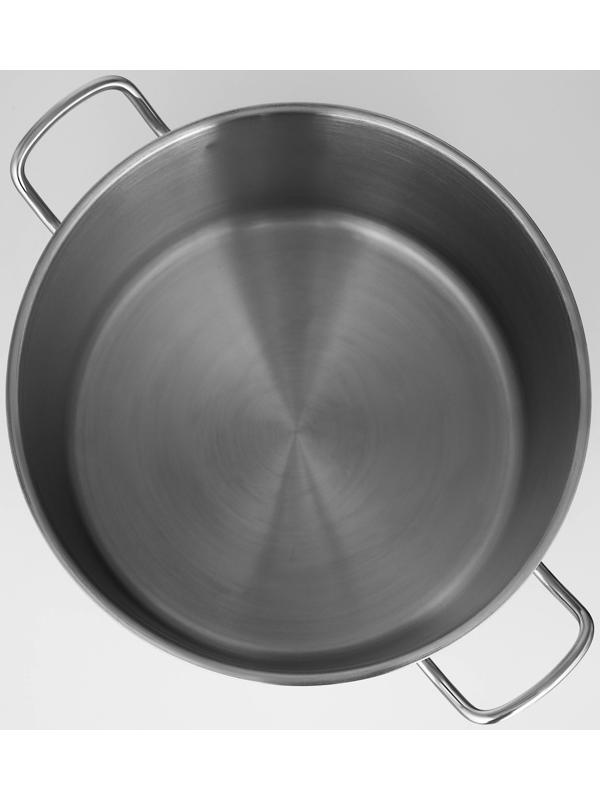 Кастрюля «Общепит», 15 л, d=30 см, h=22 см, металлическая крышка, с теплораспределительным слоем