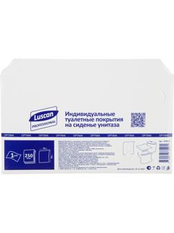 Одноразовые покрытия на унитаз Luscan Professional 1/2 сложения 250шт/уп