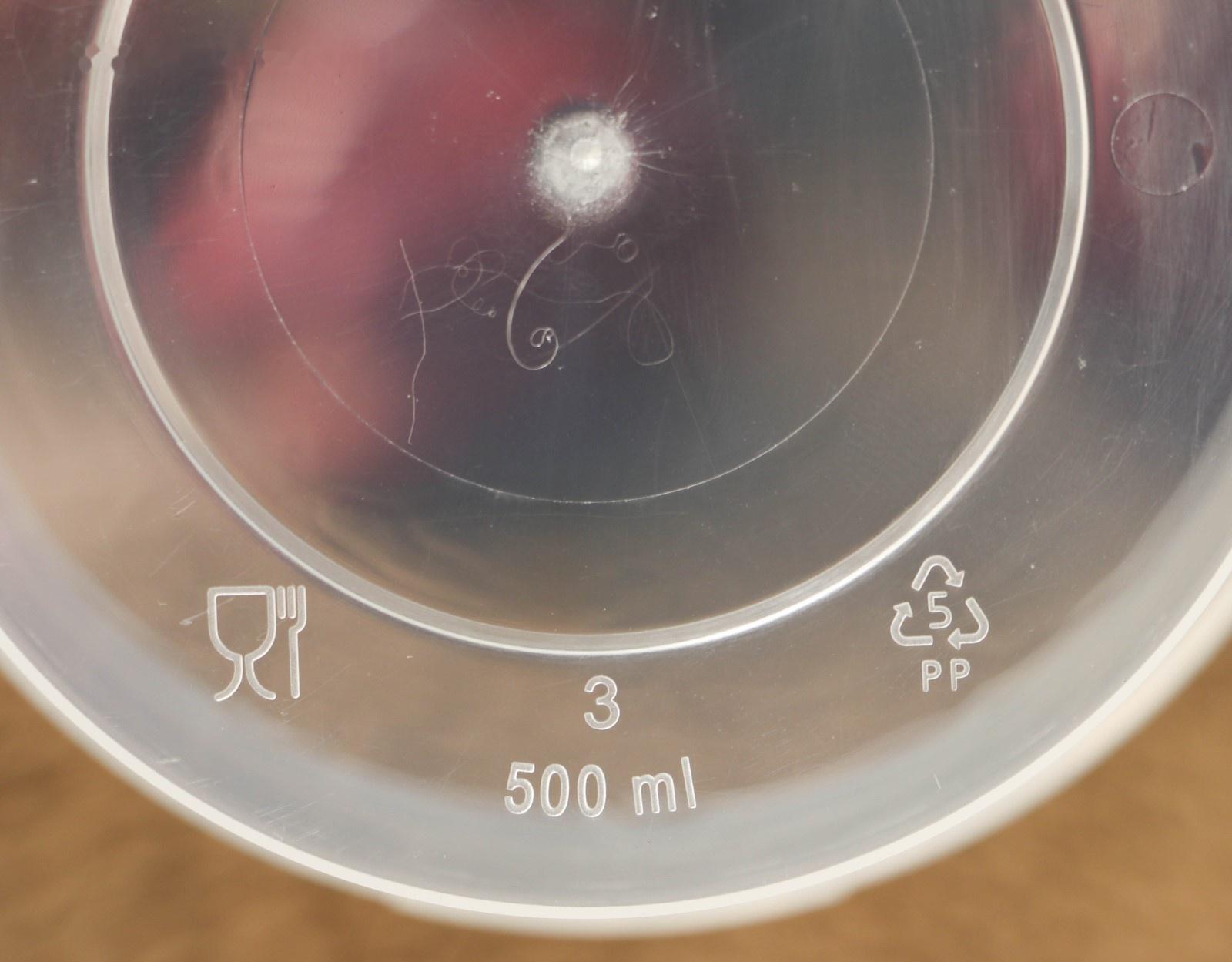 Ведро с крышкой, 500 мл, d= 10,9 см, высота 8 см прозрачное, 500 шт/уп.