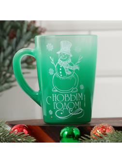 Кружка с градиентом «Снеговик», 300 мл