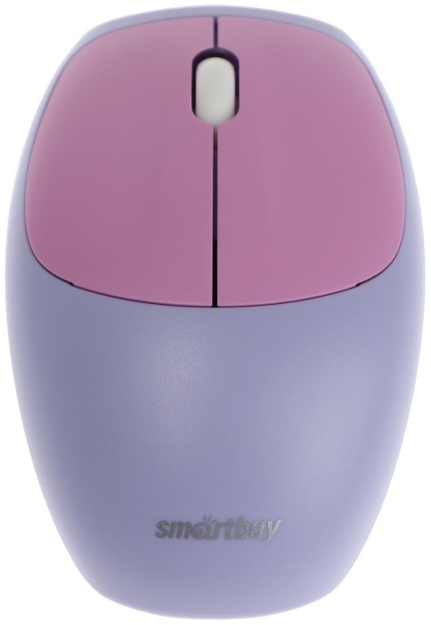Комплект клавиатура и мышь Smartbuy SBC-666395AG-V,беспровод,мембран,1000 dpi,USB,фиолетовый