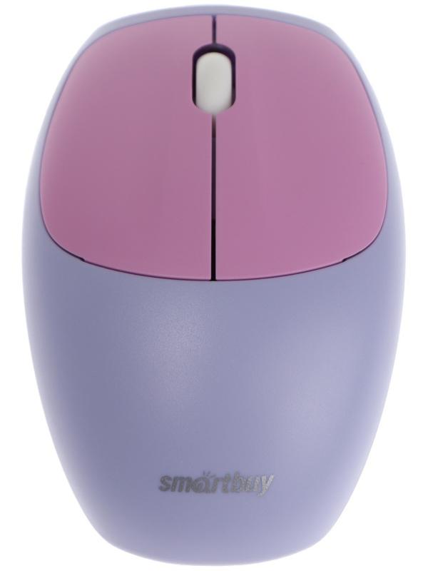 Комплект клавиатура и мышь Smartbuy SBC-666395AG-V,беспровод,мембран,1000 dpi,USB,фиолетовый
