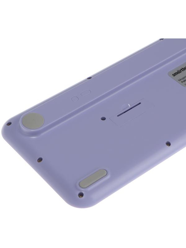 Комплект клавиатура и мышь Smartbuy SBC-666395AG-V,беспровод,мембран,1000 dpi,USB,фиолетовый