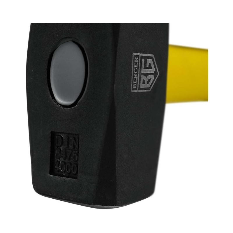 Кувалда кованая 4000 г., фиберглассовая рукоятка, BERGER BG1520