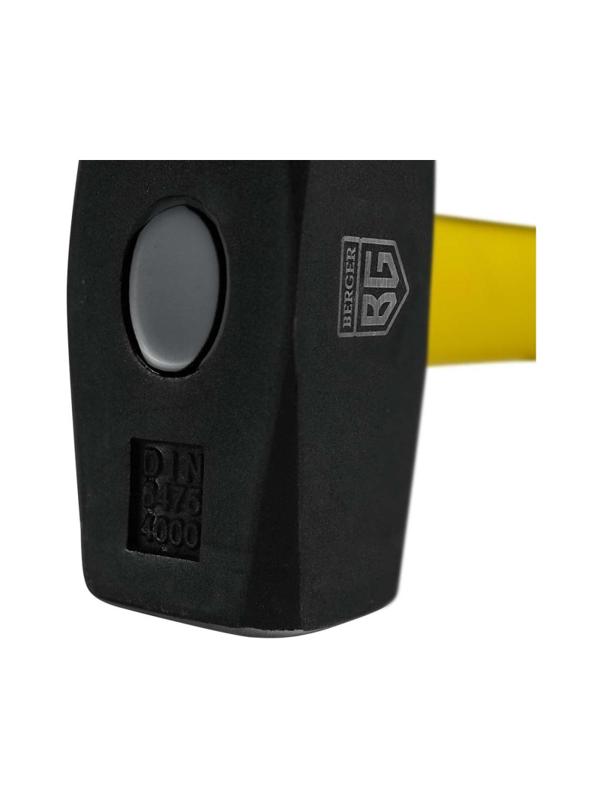 Кувалда кованая 4000 г., фиберглассовая рукоятка, BERGER BG1520