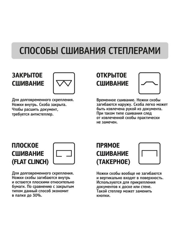 Степлер Deli E0465BLACK Expert 24/6 26/6 23/6 23/8 23/10(60л)сниж усил черн