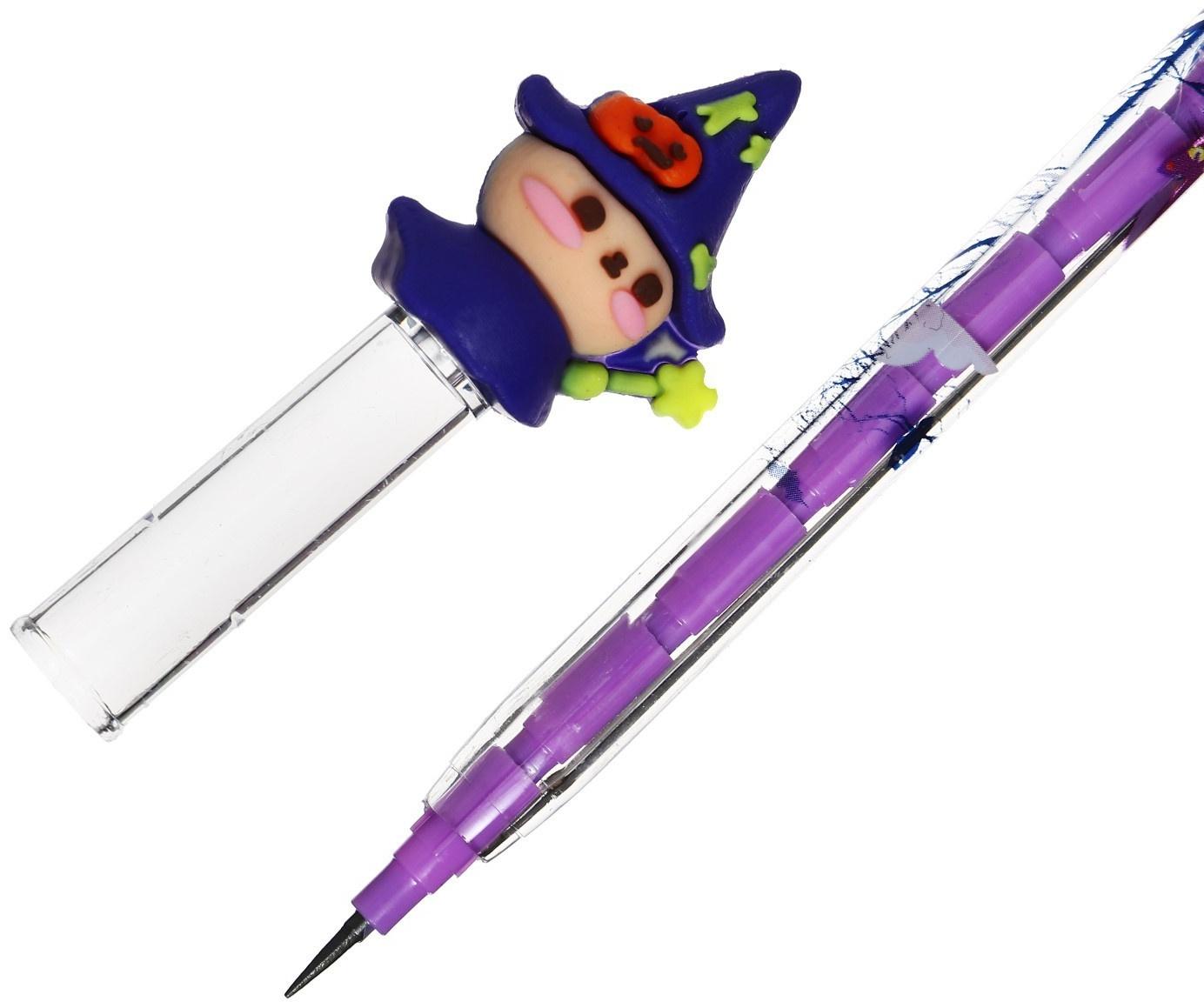 Карандаш секционный-прикол МИКС Хеллоуин