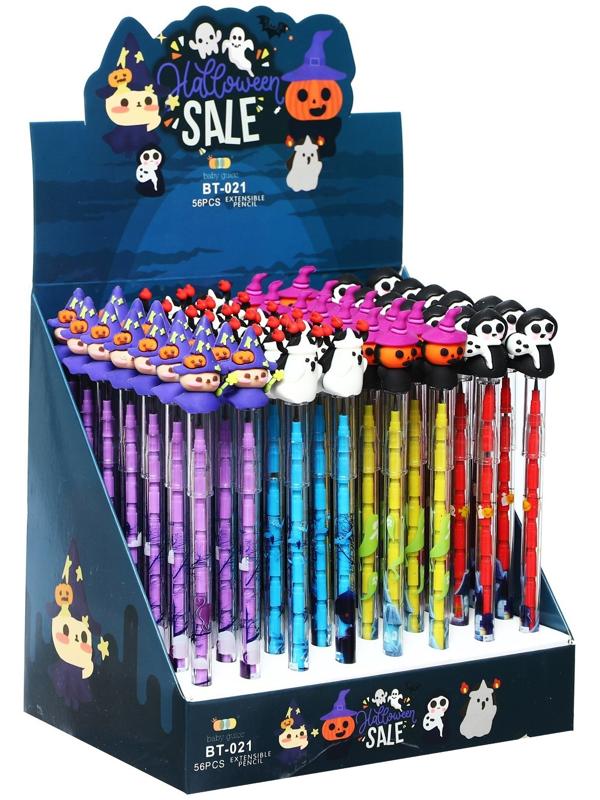 Карандаш секционный-прикол МИКС Хеллоуин