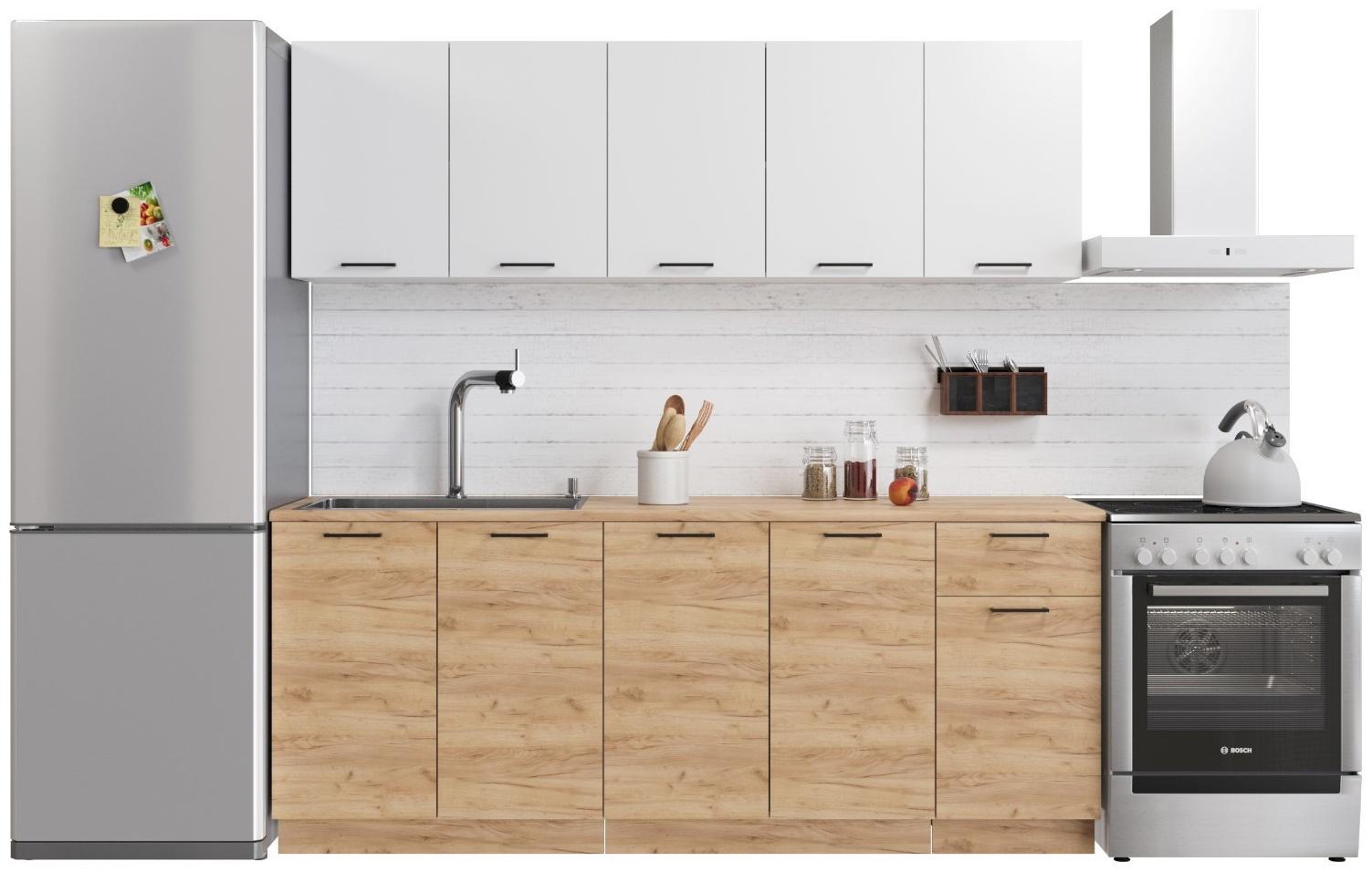 Шкаф напольный 400 Симпл, 400х510х820, Дуб золотой крафт/Белый