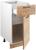 Шкаф напольный 400 Симпл, 400х510х820, Дуб золотой крафт/Белый