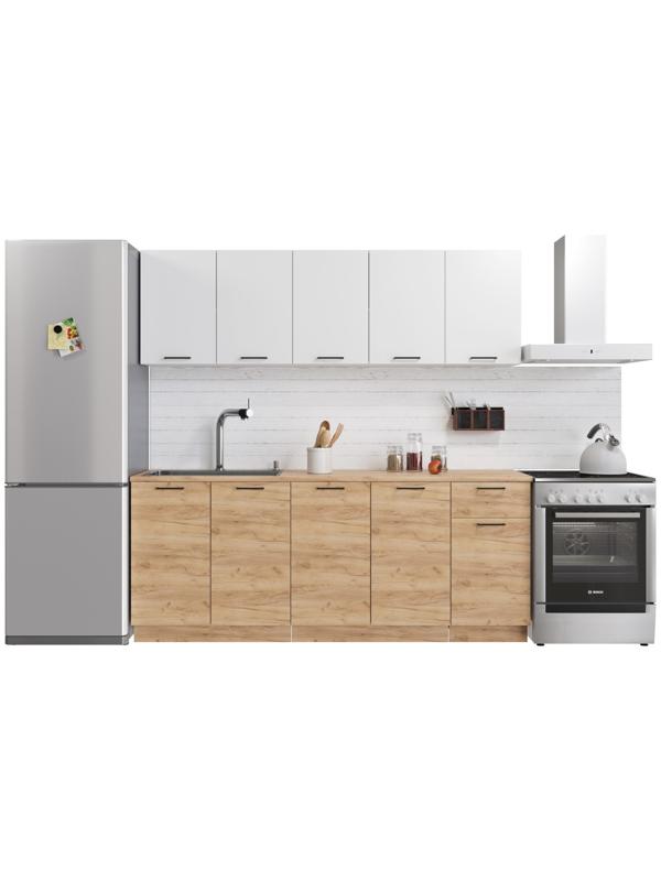 Шкаф напольный 400 Симпл, 400х510х820, Дуб золотой крафт/Белый