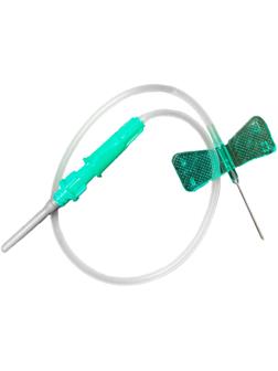 Игла-бабочка 21G (0,8x20 мм) одноразовая стерильная, 190мм, 100шт/уп