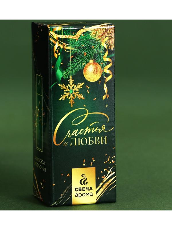 Новогодняя свеча в колбе «Звездное небо», лёгкий аромат