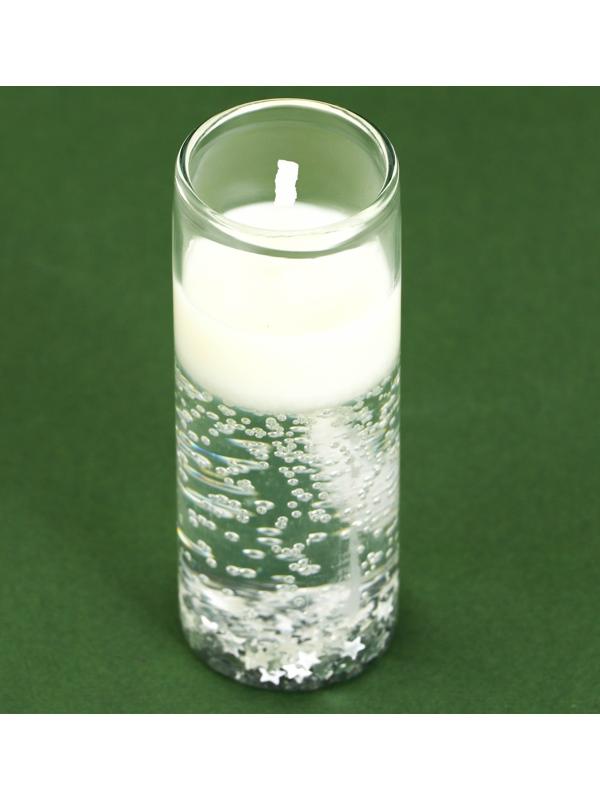 Новогодняя свеча в колбе «Звездное небо», лёгкий аромат