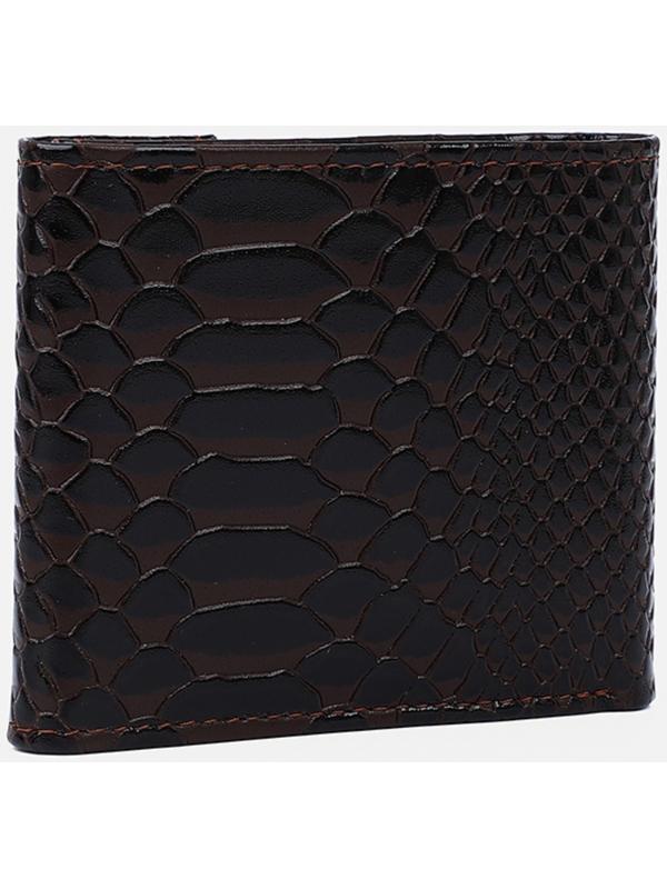 Кошелёк на кнопке, цвет коричневый