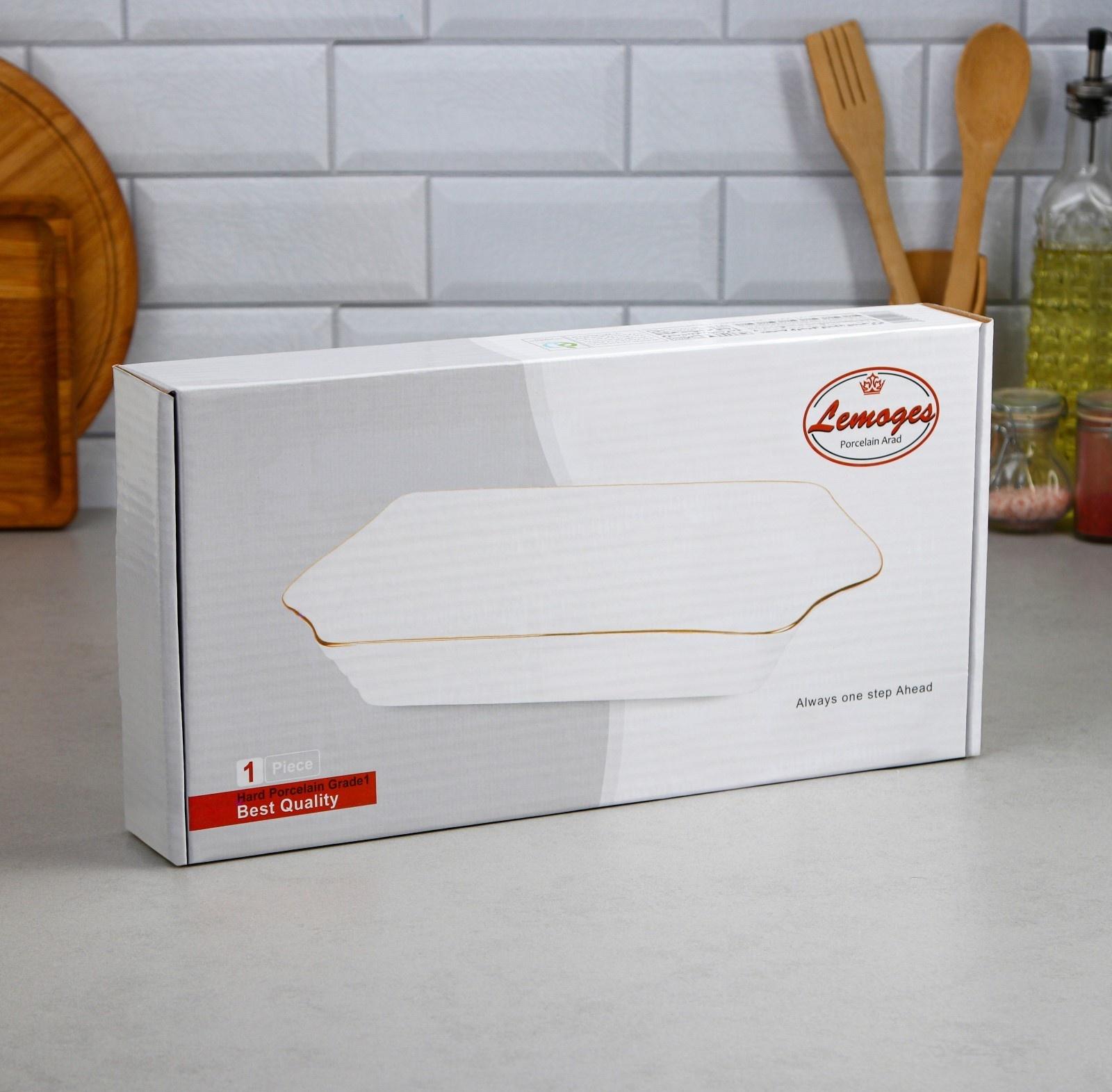 Форма для запекания, 2 л, фарфор, Иран