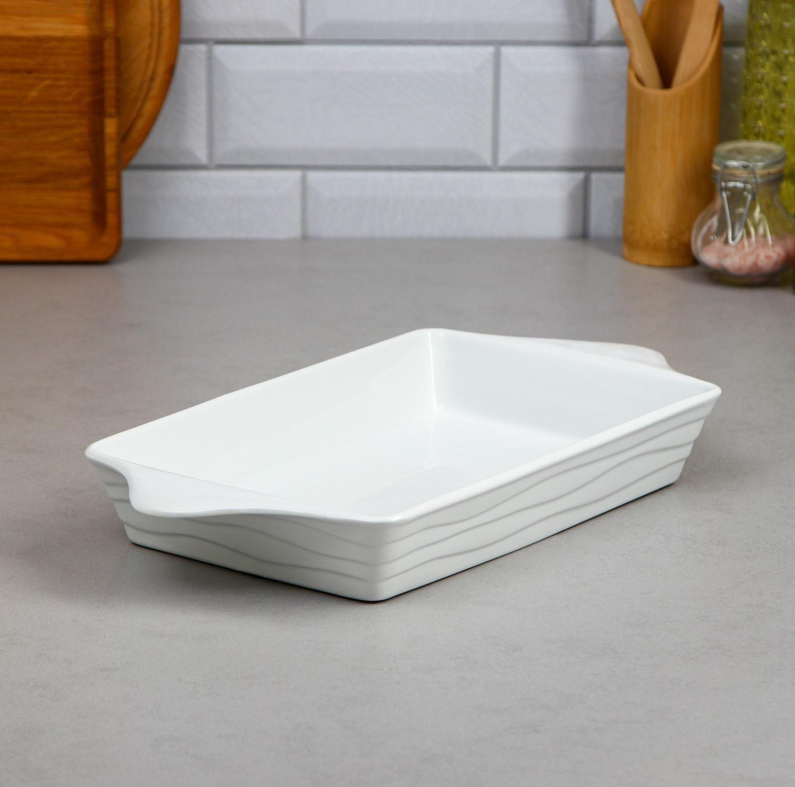 Форма для запекания, 2 л, фарфор, Иран