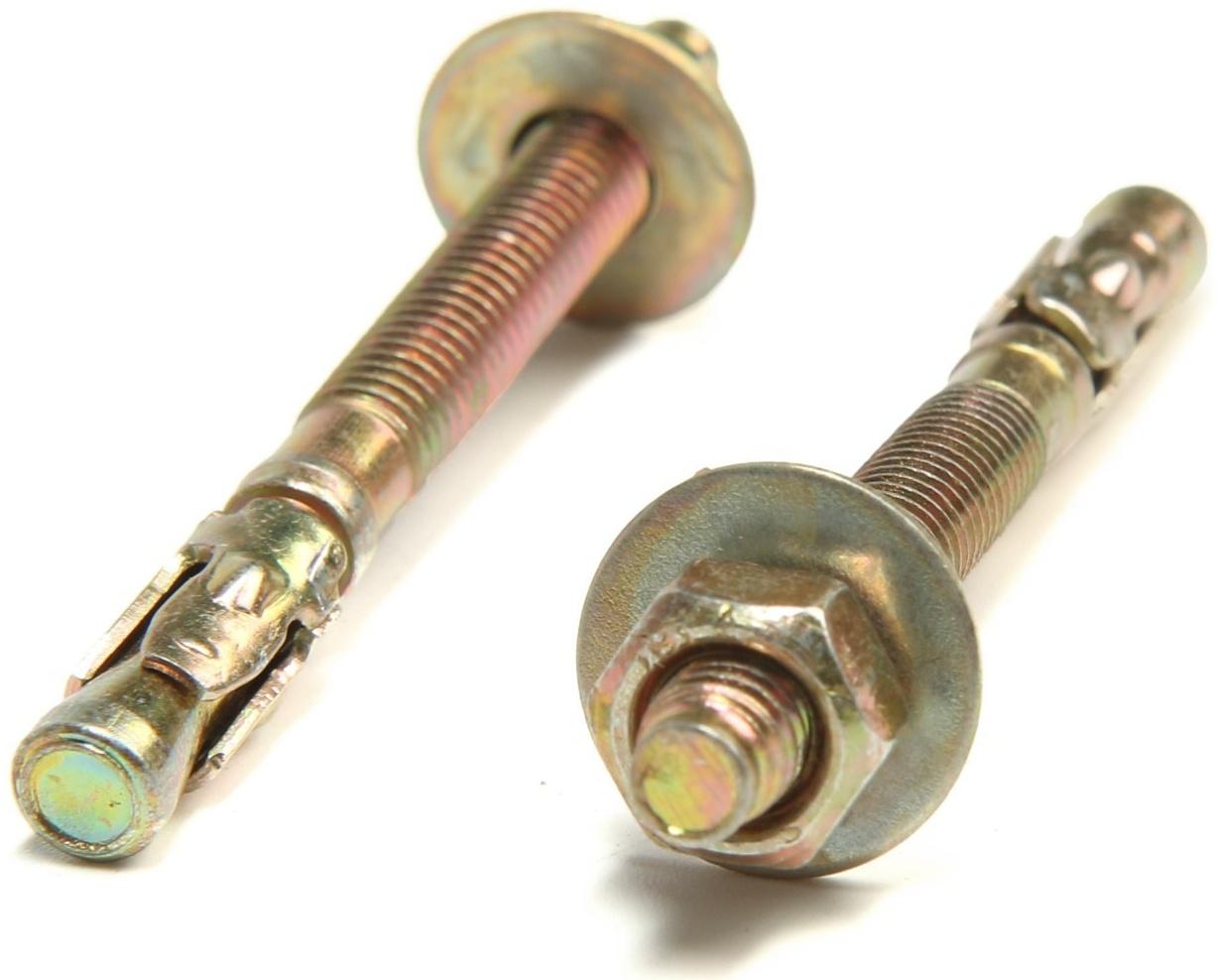 Анкер, клиновой, желтый цинк, 6х65 мм, 250 шт