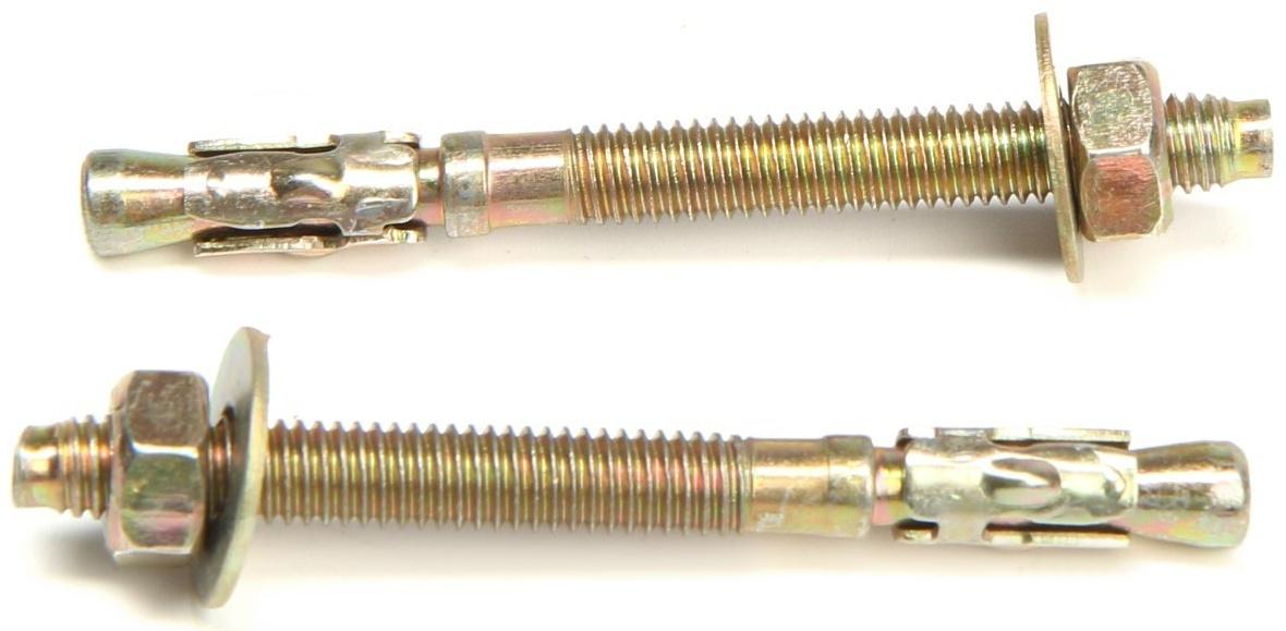 Анкер, клиновой, желтый цинк, 6х65 мм, 250 шт