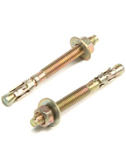 Анкер, клиновой, желтый цинк, 6х65 мм, 250 шт