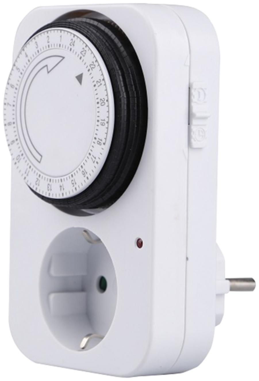 Таймер механический, 'Премиум', суточный 3680Вт,интервал: 15мин., 96 вкл/сутки, белый, 05161