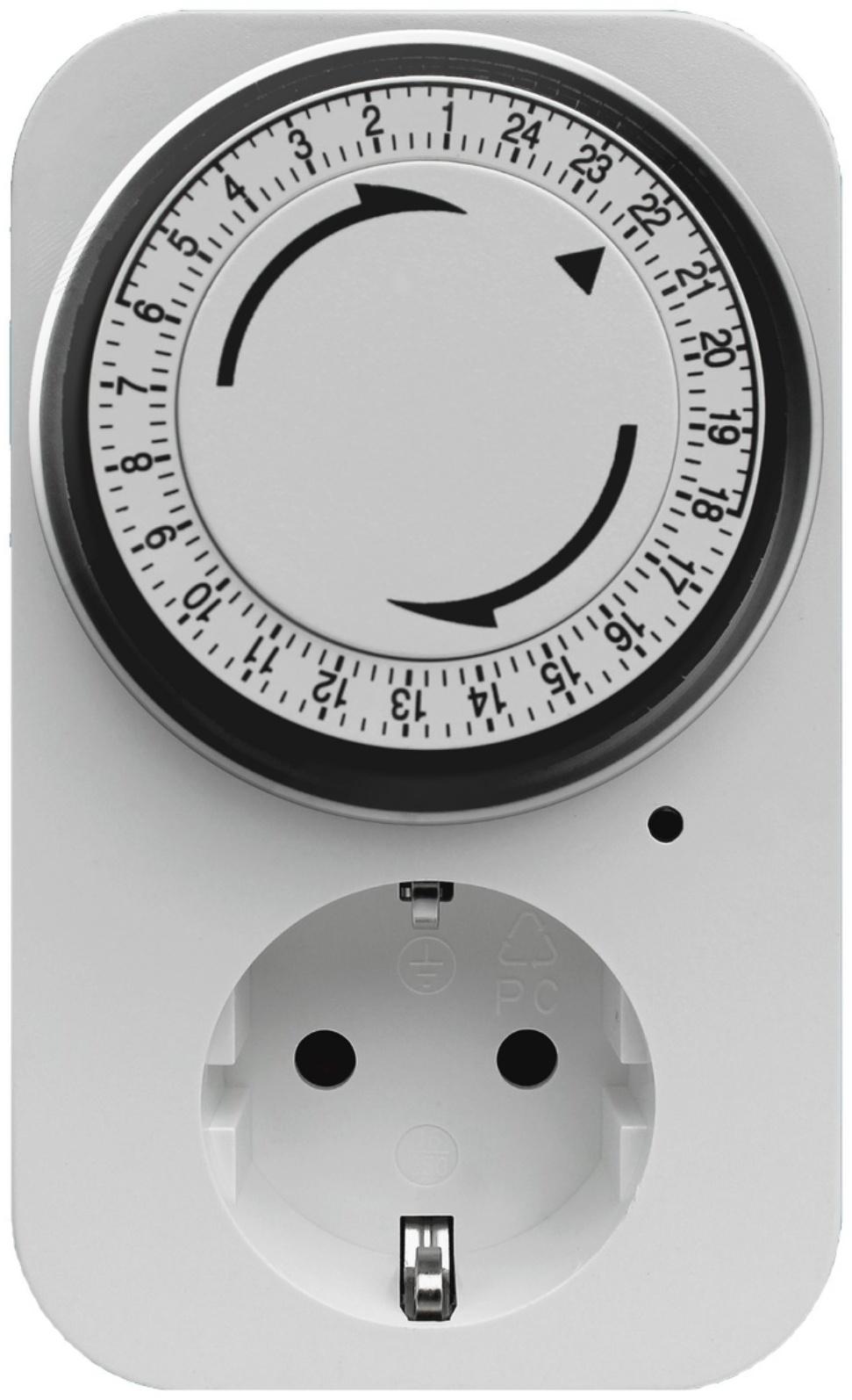 Таймер механический, 'Премиум', суточный 3680Вт,интервал: 15мин., 96 вкл/сутки, белый, 05161