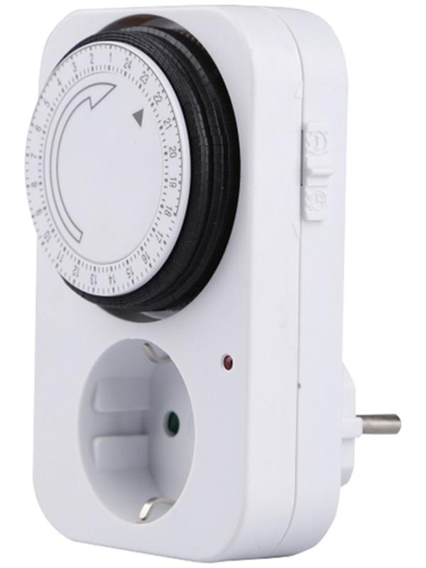 Таймер механический, 'Премиум', суточный 3680Вт,интервал: 15мин., 96 вкл/сутки, белый, 05161