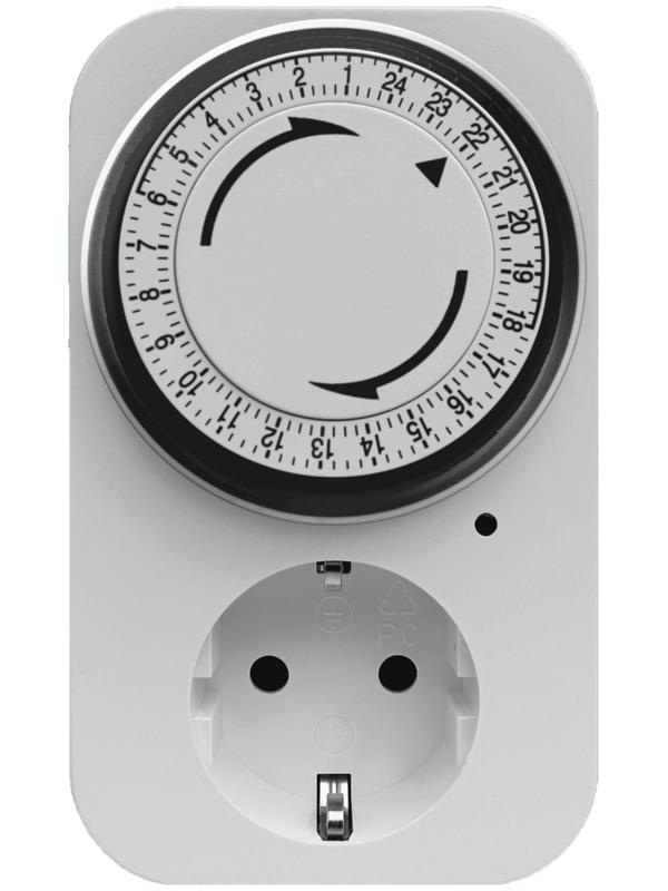 Таймер механический, 'Премиум', суточный 3680Вт,интервал: 15мин., 96 вкл/сутки, белый, 05161