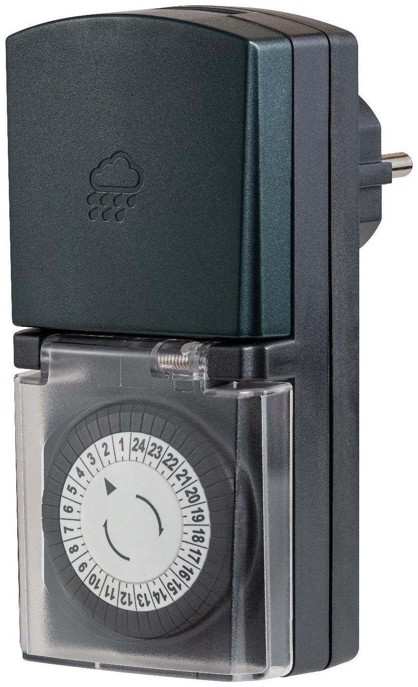 Таймер механический, суточный, влагозащищенный с крышкой, 16А/3680Вт, 25804 9, duwi